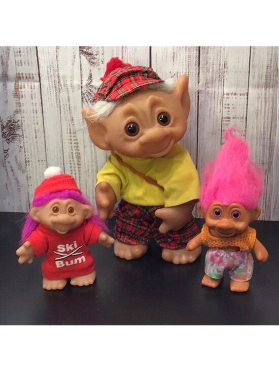 Vintage Other - Dam Norfin Troll Doll set lot Vintage 1977